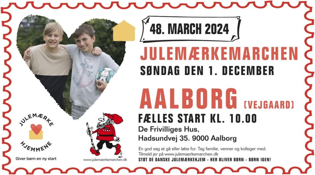 Julemærkemarch i Aalborg den 1. december